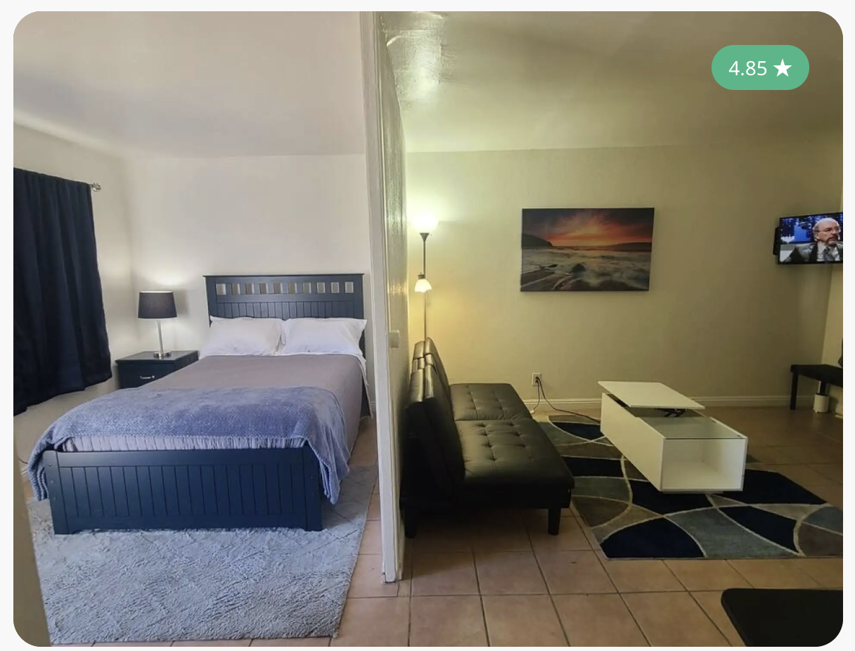 Interior of Cozy Cove number 6 furnished apartment